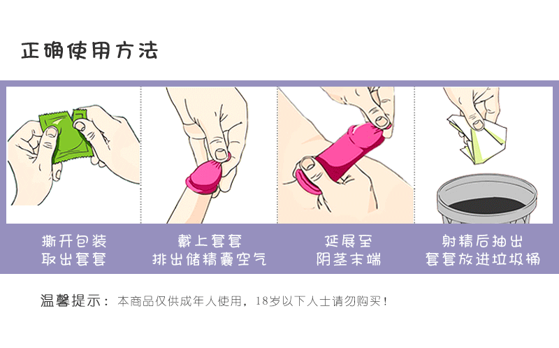 tatale避孕套卡通系列溫馨浮點裝(圖9)