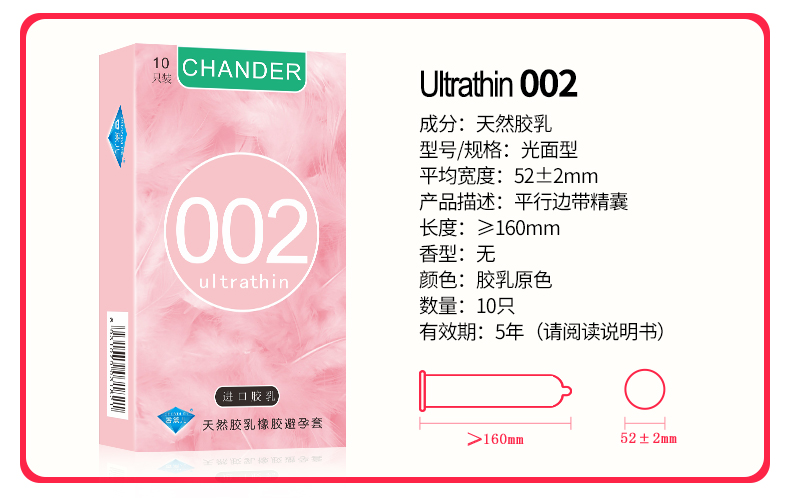 香黛兒CHANDER避孕套超薄避孕套批發(fā)價組合裝(圖7)